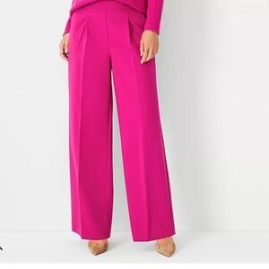 NWT Ann Taylor Pink Wide Leg Trousers / Pants